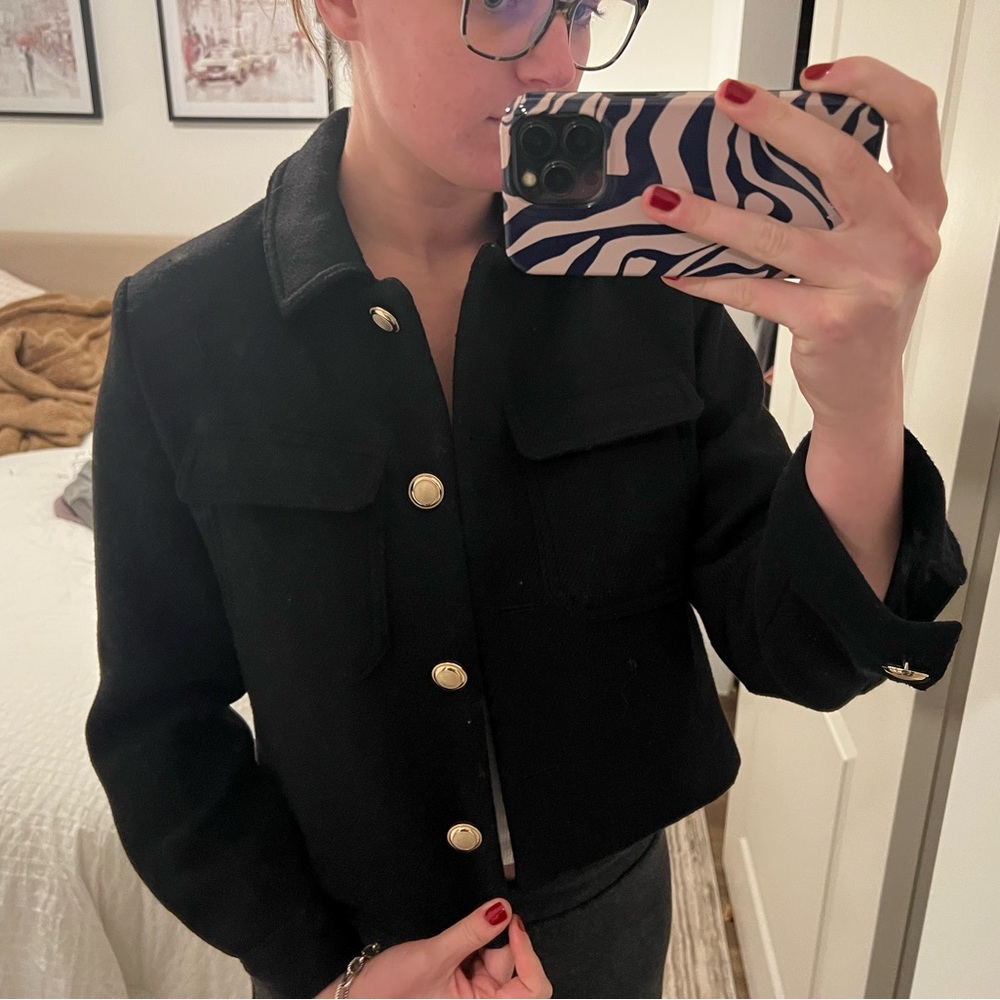 Black Cropped Zara Jacket